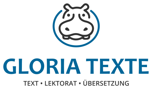 Nilpferd-Logo der freien Texterin Gloria Texte